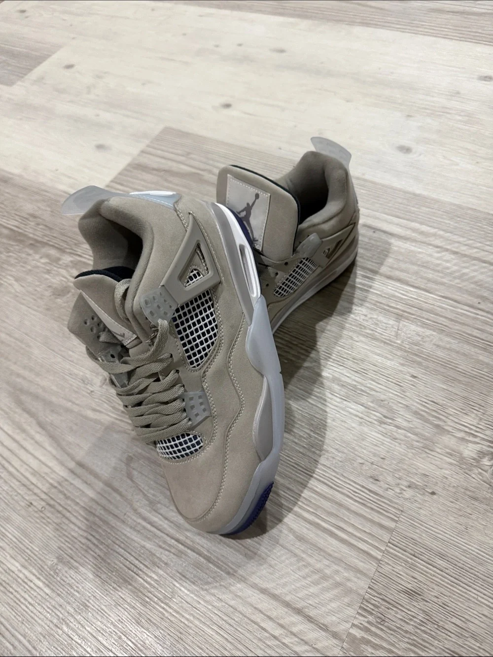 Jordan Men’s Sneakers in Light Taupe with Navy Accents